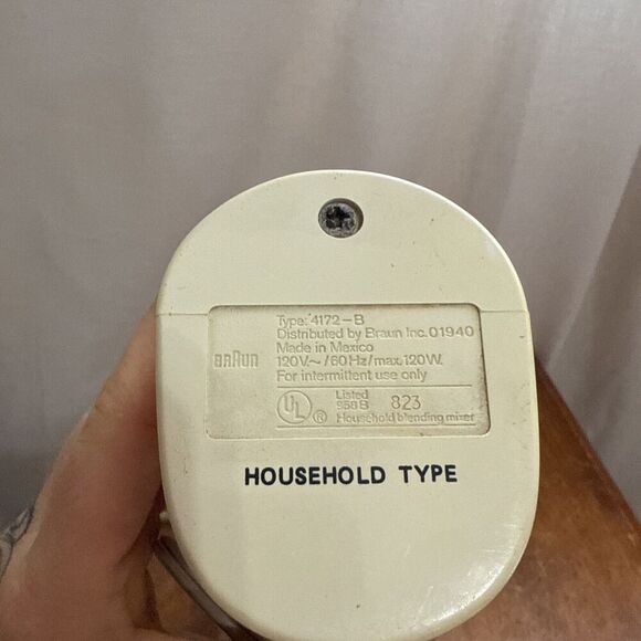 Braun 4172-B Immersion Hand Held Electric Blender Stick Mixer 120 watts Tested - Picture 9 of 9